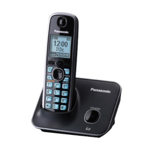 TELÉFONO INALÁMBRICO PANASONIC KX-TG4111MEB, ESCRITORIO, NEGRO, SI, NO, LCD