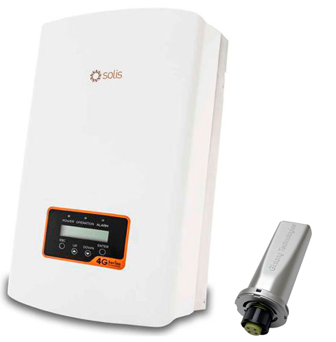 Inversor Solis de 5kW a 220V, 2 MPPT, 2 fases, incl. DC Disconnect