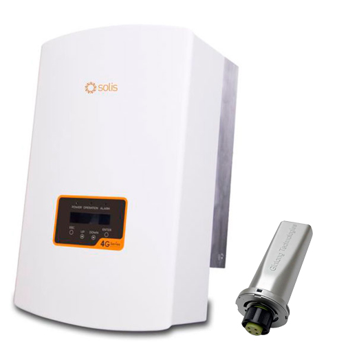 Inversor Solis de 10kW a 220V, 3 MPPT, 2 fases, incl. DC Disconnect