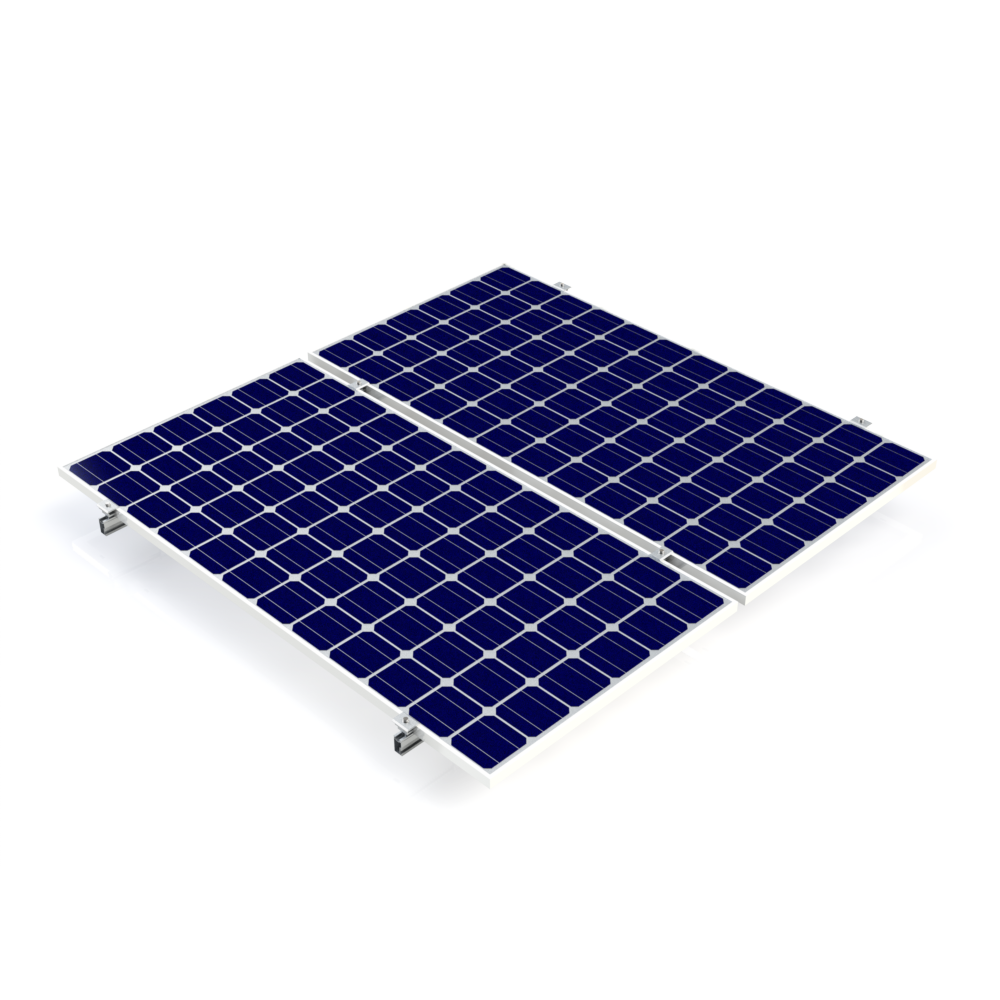 Kit Estructura Next-Rail para 2 paneles (+500W) 0°