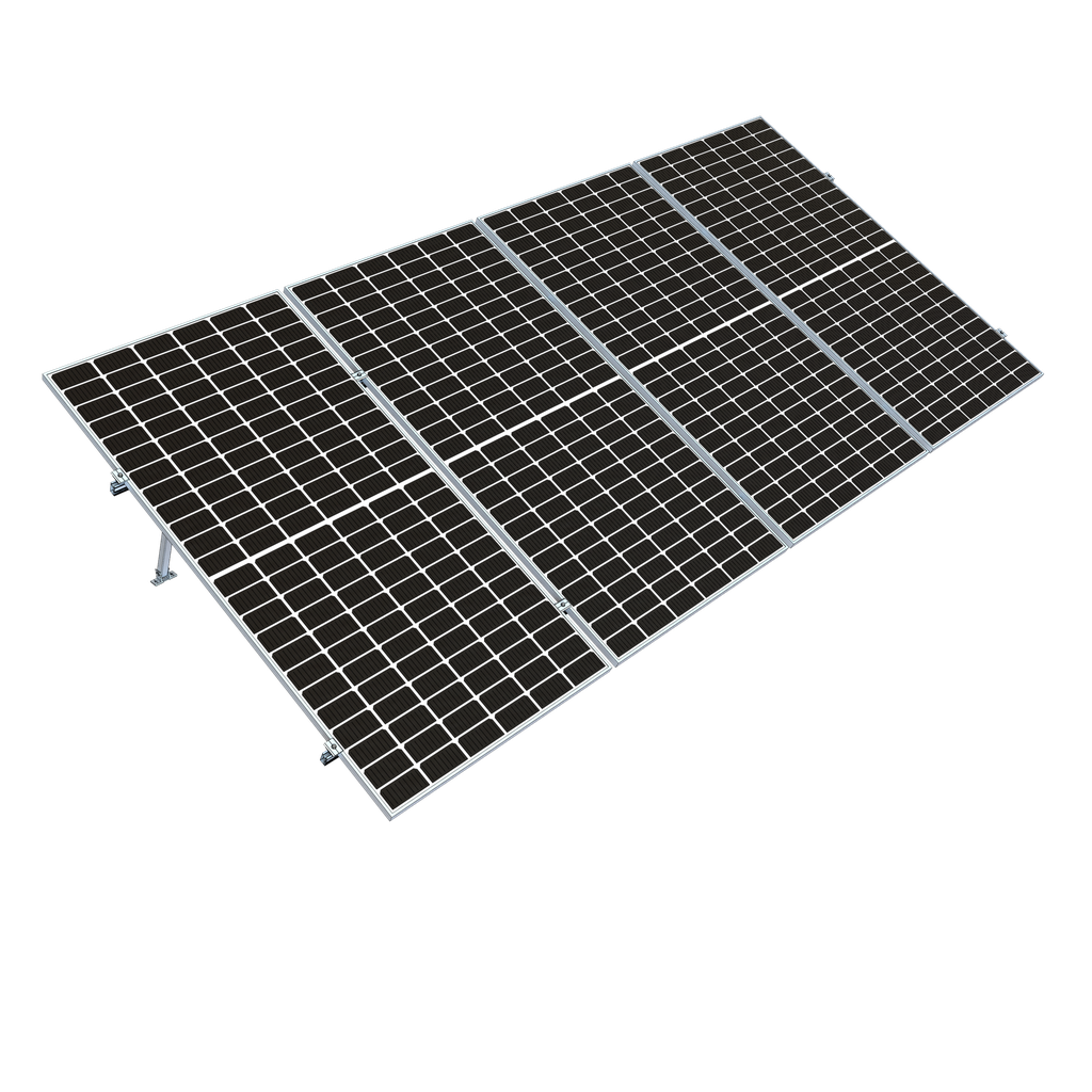 Kit Estructura Next Rail para 4 paneles (+500W) 15 a 30°