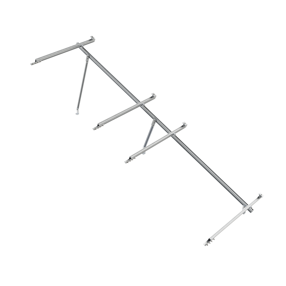 Kit Estructura Next-Rail vertical +2 Paneles (72 celdas) en 2 filas 20°