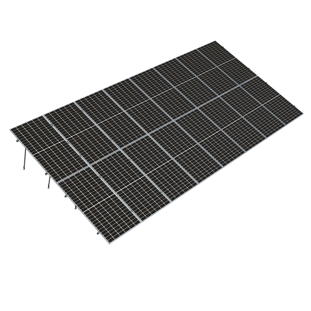 Kit Estructura Next-Rail Vertical 16 paneles (+500W) en 2 filas 20°