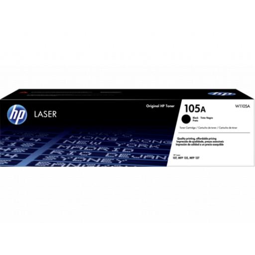 CARTUCHO DE TONER LASER ORIGINAL HP 105A NEGRO (W1105A)