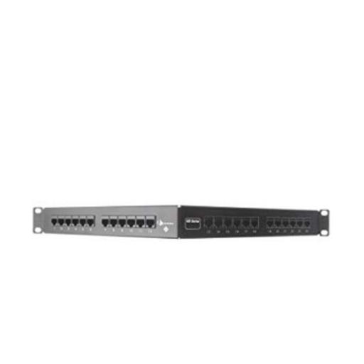 Siemon Patch Panel UTP HD6 Categoría 6, de 24 puertos, Angulado, 1UR