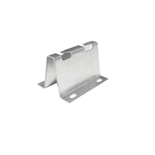 CHAROFIL Clip Recto Automático para unir tramos de charola con peralte de 54 con acabado Electro Zinc