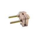 Total Ground Conector Antivandalico de Varilla 5/8" a Cable Calibre 4 (Cuatro) a 3/0 (Triple Cero). 