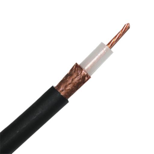 [BELDEN_8267*1MTS] Belden Retazo de 1 Metro de Cable RG213U con blindaje de malla trenzada de cobre 97%, aislamiento de polietileno.