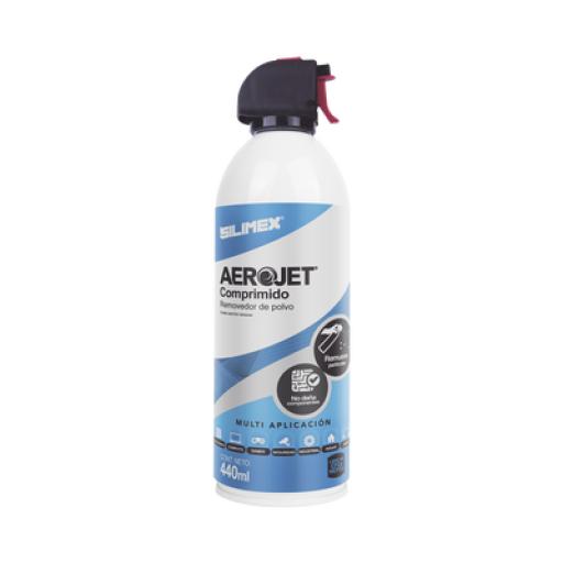 [SILIMEX_AEROJET-440] Silimex Removedor de polvo y residuos (aire comprimido) para limpieza de equipos electrónicos, 440 ml