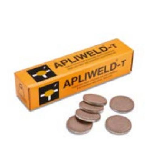 [APLICACIONESTECNOLóGICAS_AT-020-N] Aplicaciones Tecnológicas Apliweld-T. Tabletas de Compuesto para Soldadura Exotérmica (Diámetro 43 mm). 20 Piezas.