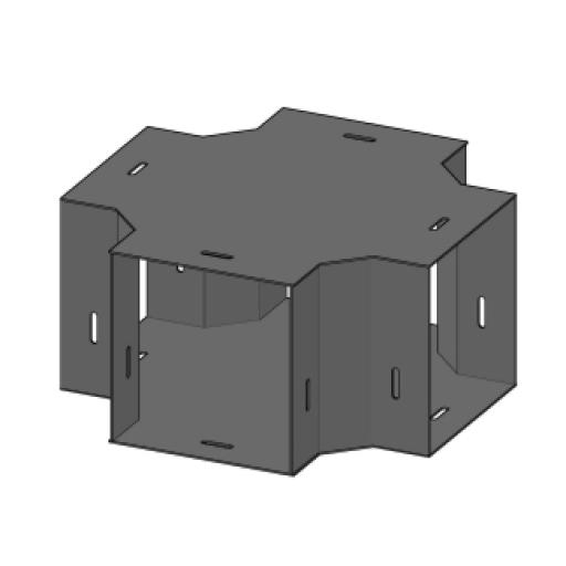 [CHAROFIL_CH-DCX65L] CHAROFIL Derivación "X" 65 x 65 mm, fabricado en lámina de acero al carbón