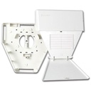 Siemon Salida Multiusuario de Telecomunicaciones (MUTOA), con tornillos de montaje y cinta adhesiva, acepta 6 acopladores CT, color blanco