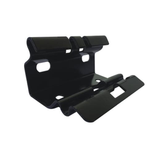 CHAROFIL Mini clip automático con baño de pintura epóxica en color NEGRO, para unir tramos de charola