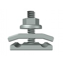 CHAROFIL Kit 1 versión light para unir tramos de charola MallaFils, con acabado Electro Zinc