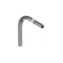 Catusa Codo de 90° de 1 1/4" (32mm) pared gruesa con rosca galvanizado etiqueta amarilla