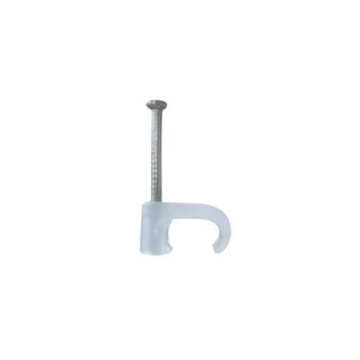 [THORSMAN_TC-5X8] Thorsman Grapa para cable plano de 5mm color transparente (100pzs) (3209-00100)