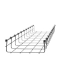 CHAROFIL Charola Tipo Malla 66/400 mm, Acabado Electro Zinc, Hasta 420 Cables Cat6, Tramo de 3 Metros