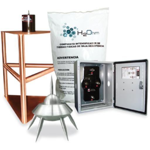 [TOTALGROUND_KDA-03] Total Ground Kit de Pararrayo con Punta con Diámetro de Protección de 200 metros. 