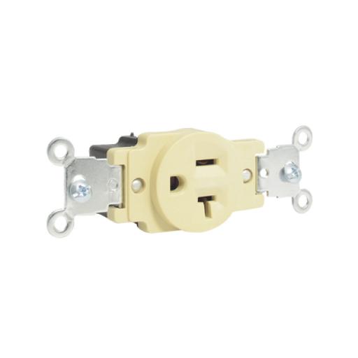 [SURTEK_SYS-136402] Surtek Contacto Sencillo /15 A 125V / Tapa Marfil /Base negra/ No Nema.