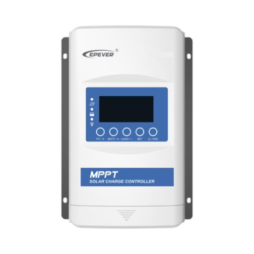 EPEVER Controlador Solar MPPT 30A 12/24/36/48 V, Máximo Voltaje de Circuito Abierto Voc 150 Vcc, Configurable para Baterías de Litio