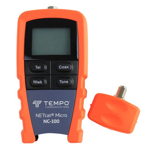 Tempo Probador de Cable de Red para UTP, STP y Cable Coaxial