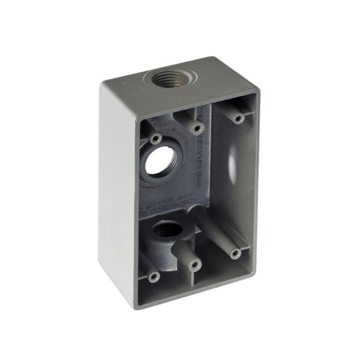 [RAWELT_RR-0281] RAWELT Caja Condulet FS de 1/2" (12.7 mm) con tres bocas a prueba de intemperie.