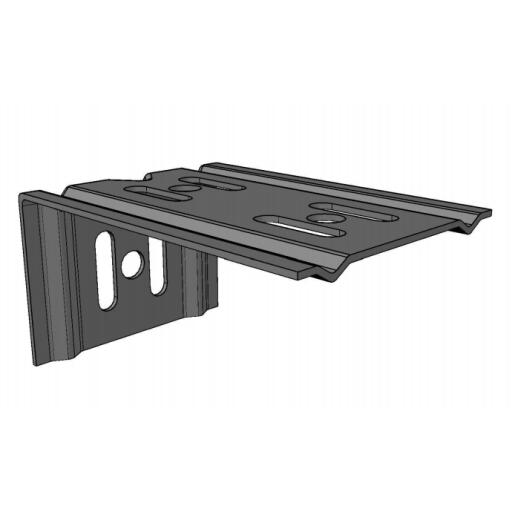 [CHAROFIL_ML-MEC-100EZ] CHAROFIL Ménsula económica MallaFils, para montaje en pared, para anchos de charola de 100 mm, con acabado electrozinc