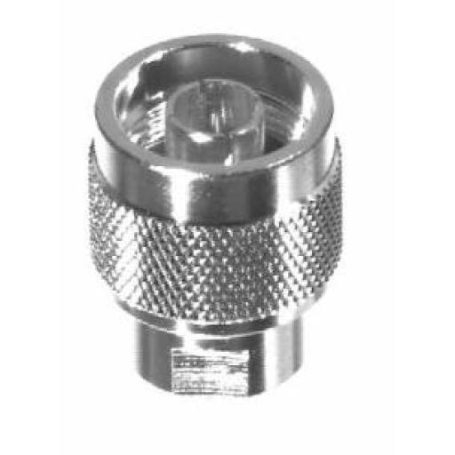 [RFINDUSTRIES_PT-4000-003] RF Industries Adaptador UNIDAPT Hembra a N Macho. Plata-Oro-Teflón.