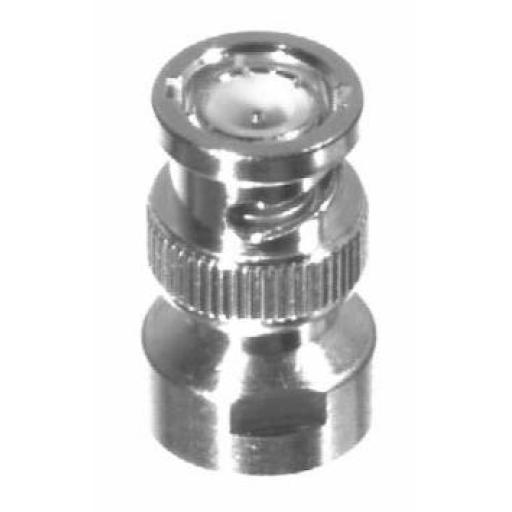[RFINDUSTRIES_PT-4000-004] RF Industries Adaptador UNIDAPT Hembra a BNC Macho. Plata / Oro / Teflón. 