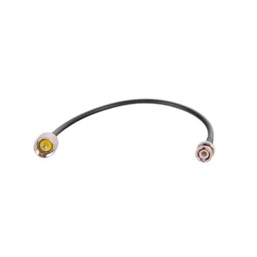 Epcom Jumper de 30 cm fabricado con cable RG-58U-SYS, conector "BNC" y "UHF" en el otro extremo