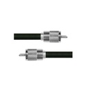 Epcom Cable Coaxial RG-214/U de 180 cm, con conectores UHF Macho a UHF Macho (PL-259).