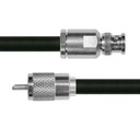 Epcom Cable RG214, con conectores BNC Macho /UHF Macho.