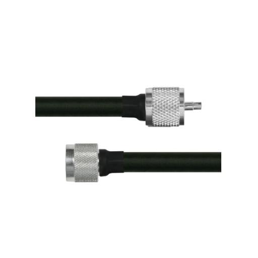 Epcom Cable RF400, con conectores UHF (PL-259) Macho / N Macho.