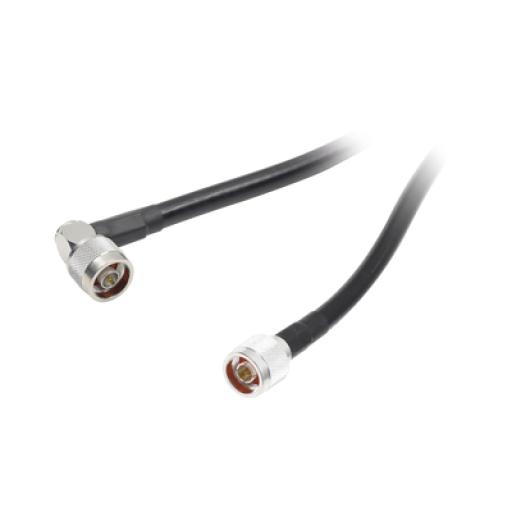 Epcom Jumper con Cable LMR400 con Conectores N Macho / N Macho Angulo Recto, de 1.2 metros.