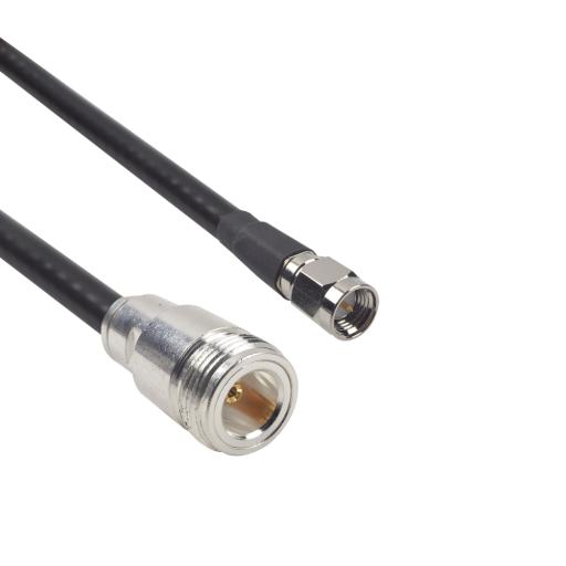 Epcom Cable LMR-240UF (Ultra Flex) de 60 cm con conectores N Hembra y SMA Macho.