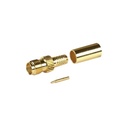 Epcom  Conector SMA Hembra Inverso de Anillo Plegable para Cable RG-8/X, 9258, LMR-240, LMR-240UF,  LMR-LW240, Oro/Oro/Teflón.