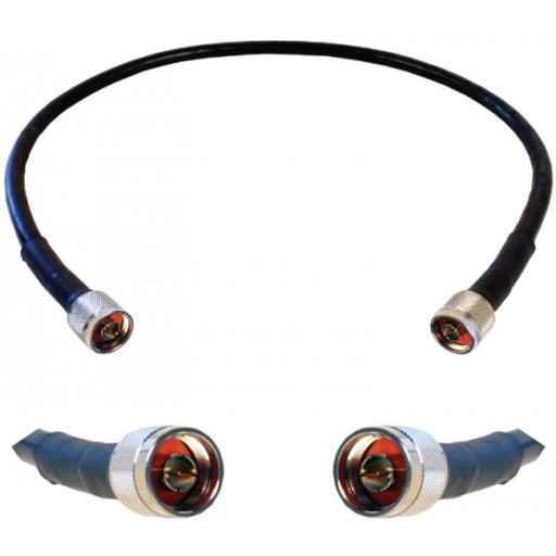 [WEBOOST_952-302] WeBoost Jumper Coaxial con Cable Wilson-400 | Conector N Macho en los extremos | 60 centimetros de longitud.