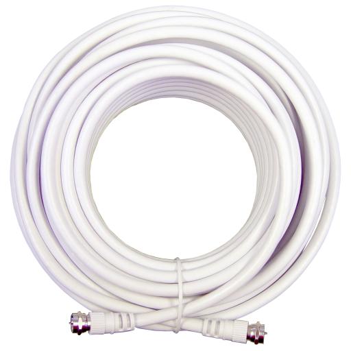 [WEBOOST_950-620] WeBoost Jumper Coaxial con Cable Tipo RG-6 en Color Blanco de 6.09 Metros de Longitud y Conectores F Macho en Ambos Extremos. 75 Ohm de Impedancia.