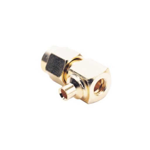 [RFINDUSTRIES_RSA-3510-1--085] RF Industries Conector SMA Macho en A/R para cable Semi-Rígido de 0.085" de Diámetro , Oro/ Oro/ Teflón..