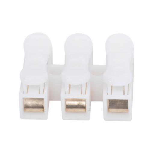 Epcom Conector tipo PUSH de 3 Contactos / Para una Conexión Rápida / Puentes de Cables