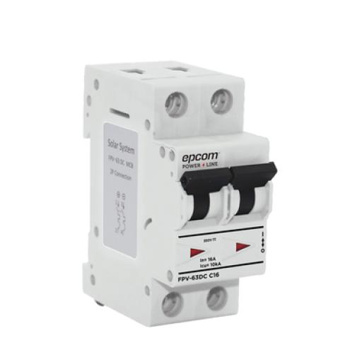 [EPCOM_FPV632PC32] Epcom Protección Térmica 2P, 32A,  Corriente Directa  800 Vcc para Aplicación Fotovoltaica Montaje Riel DIN