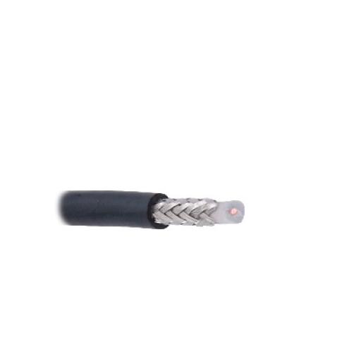 Viakon Cable coaxial RG BROADCAST RG58USYS / 305 Metros /  Intemperie / 20 AWG /  blindaje de malla trenzada de cobre estañado ( CuSn ) 96% /  aislante de polietiléno sólido / Hecho en México.