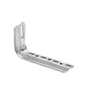 CHAROFIL Ménsula omega tipo L 110mm inteligente, para montar charola de 50 a 100mm en pared o muro