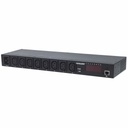 Intellinet Barra multicontactos de 8 salidas para montaje en rack de 19"