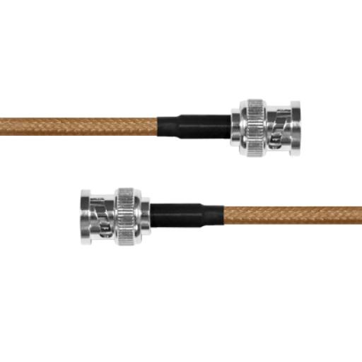 Epcom Jumper con Cable RG-142/U de 60 cm, con Conectores BNC Macho a BNC Macho.