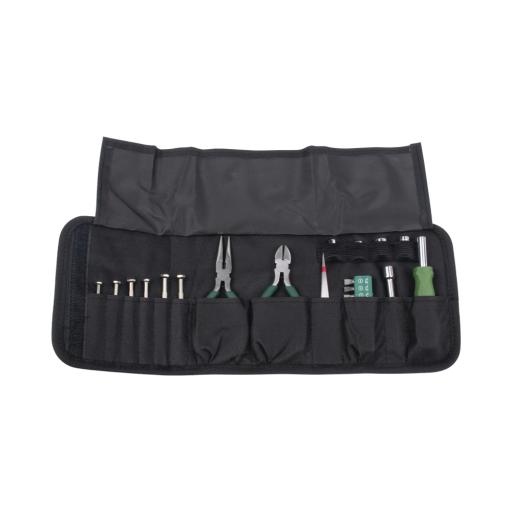 Epcom Juego de Herramientas en Estuche Portátil con 25 Pzas.  (Desarmadores Finos + Pinzas + Puntas + Maneral).