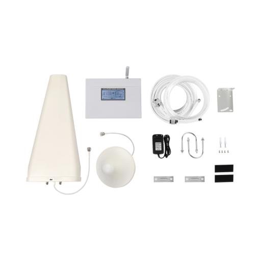 [EPCOM_EP-TB-4G] Epcom Kit Amplificador de Señal Celular TRIPLE banda de frecuencia / Mejora las llamadas convencionales y VoLTE / Soporta los datos de las tecnologías 2G, 3G y 4G de TELCEL, AT&T y MOVISTAR / Puede cubrir hasta 2 espacios de 300 m2 cada uno.