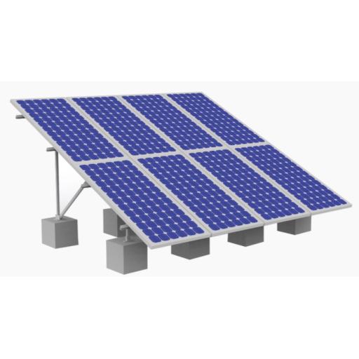 [EPCOM_EPL-GM01-2X4V2] Epcom Montaje para Panel Solar, Riel de 2100mm para Módulos con Espesor de 40mm, Velocidad de Viento Máx. 151km/h