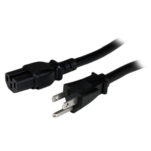 StarTech.com CABLE 1.2M DE ALIMENTACION 14AWG DE PC NEMA5-15P A C15 TIER.A