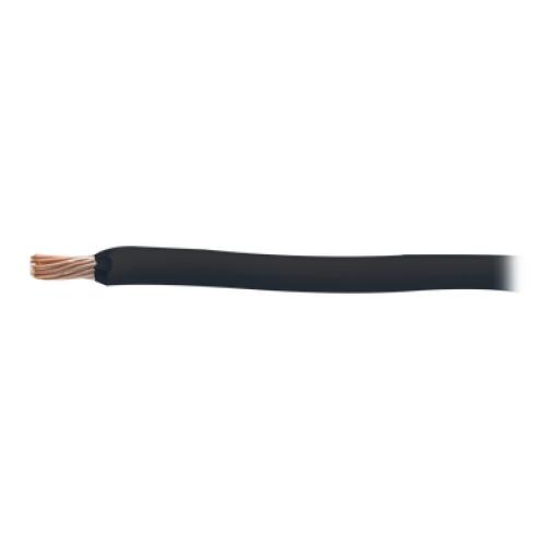 Indiana Cable 8 awg  color negro,Conductor de cobre suave cableado. Aislamiento de PVC, autoextinguible. (Venta por Metro)